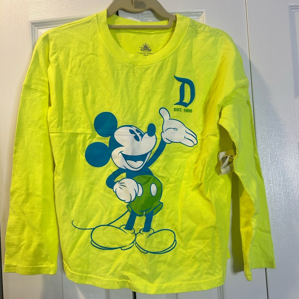 Disneyland Neon Yellow Youth Spirit Jersey XL